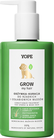 Кондиционер для волос YOPE GROW MY HAIR Conditioner-Treatment for Sparse & Weak Hair 300ml