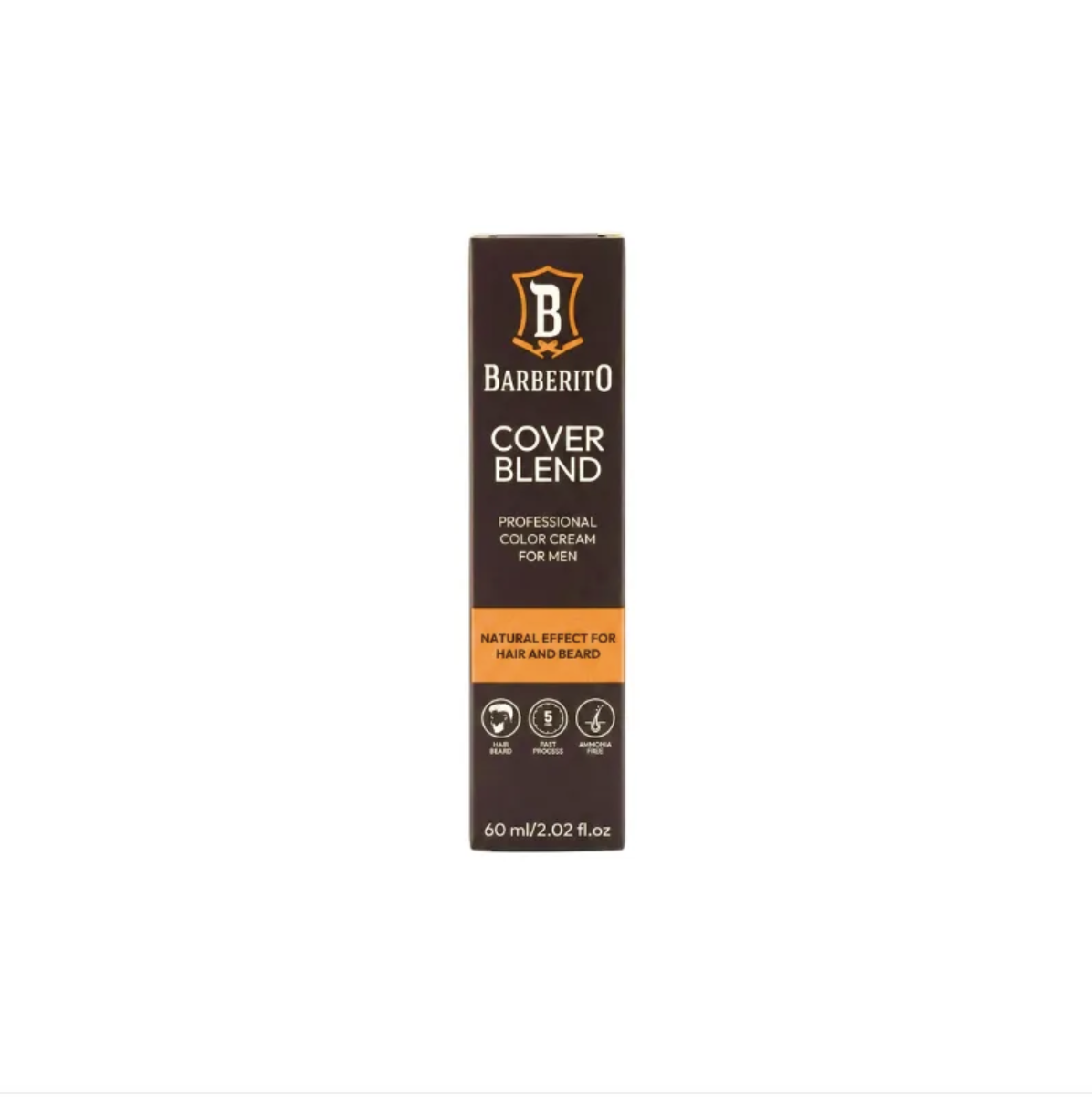 Система маскування сивини Barberito Cover Blend - 2 Very Dark Brown 60мл