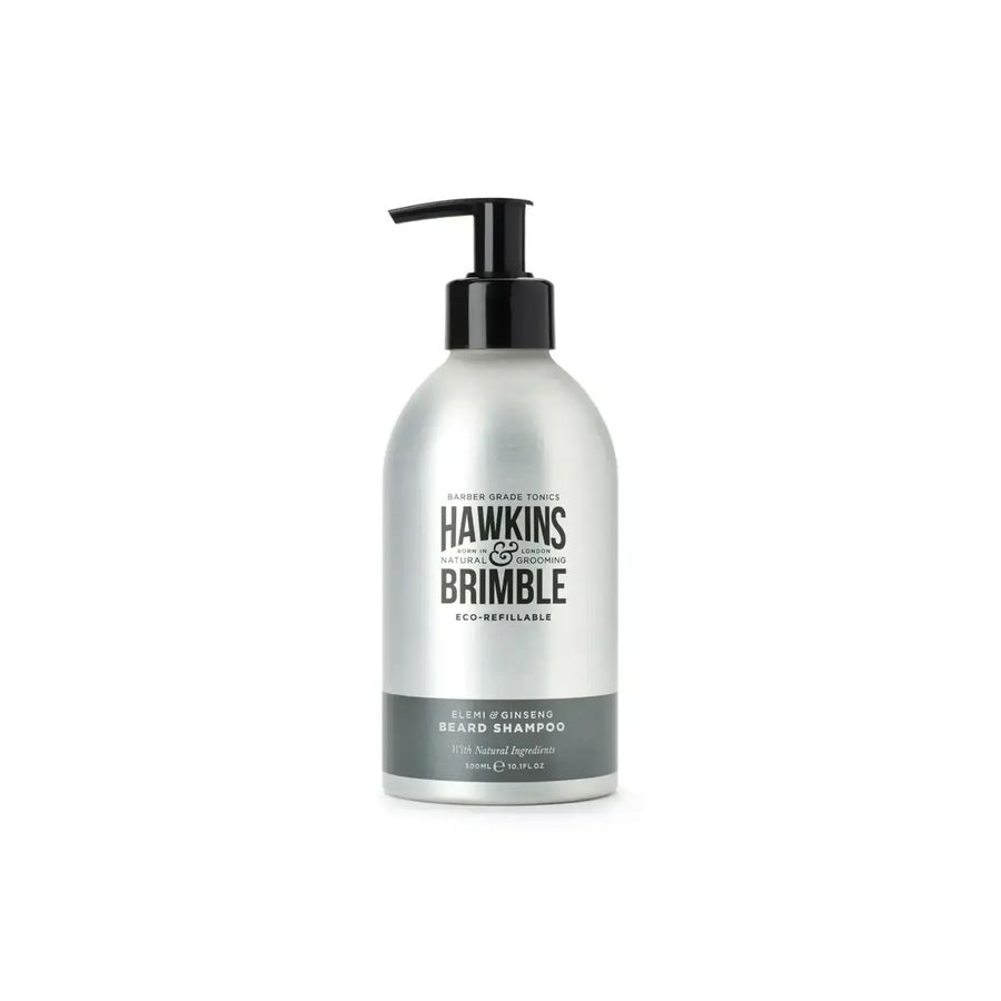 Набор для бороды Hawkins & Brimble Beard Gift Set (Eco-Refillable Beard Shampoo, Oil & Brush)