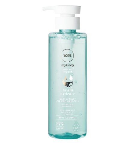 Увлажняющий гель для душа YOPE myBODY HYALU HYDRATE BLUE COCONUT 300мл