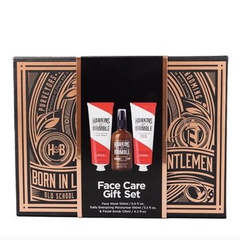 Подарочный бокс Hawkins&Brimble Face Gift box (daily moisturiser + facial scrub + face wash)